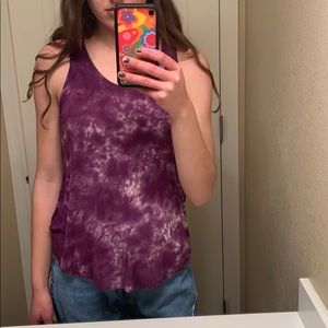 Purple tie dye American Eagle tank top